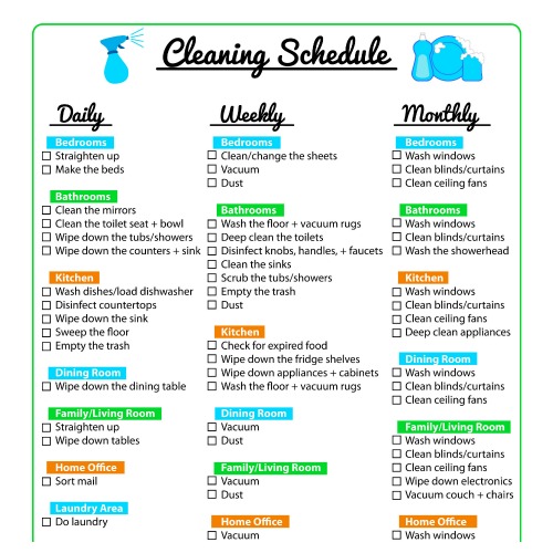 Effective Cleaning Schedules: 13 Plans for a Spotless Home