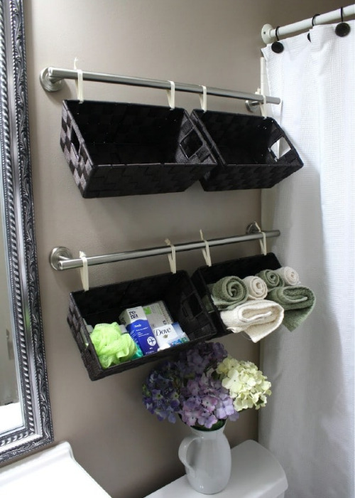 Small Bathroom Organization: 14 Space-Saving DIY Ideas