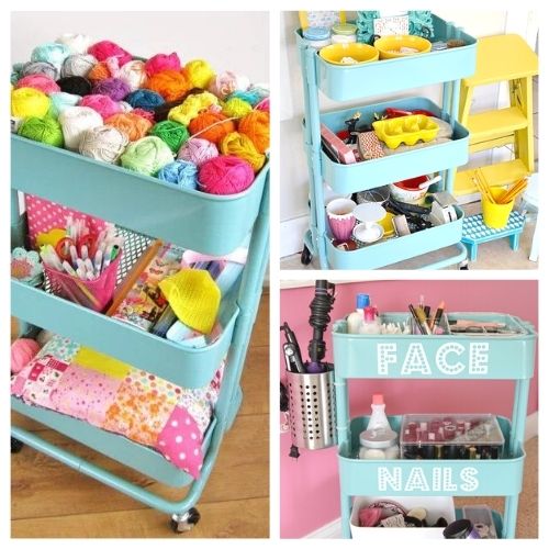 12 Clever IKEA Raskog Cart Organization Ideas & Hacks