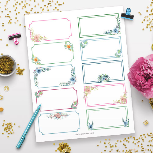 Free Printable Labels: Organize Your Home Effortlessly