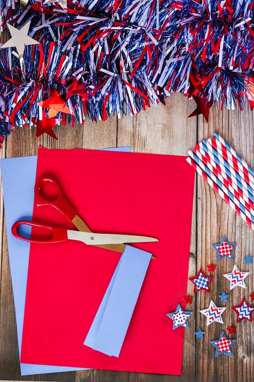 Easy Red, White & Blue Layered Drink Recipe + DIY Straw Flags