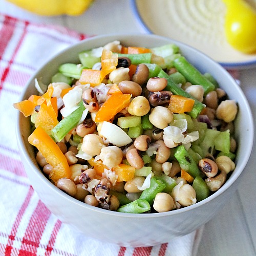 Easy Tangy Chickpea Salad Recipe - Quick & Healthy!