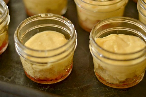 Healthy & Portion-Controlled Mason Jar Pineapple Upside-Down Cakes