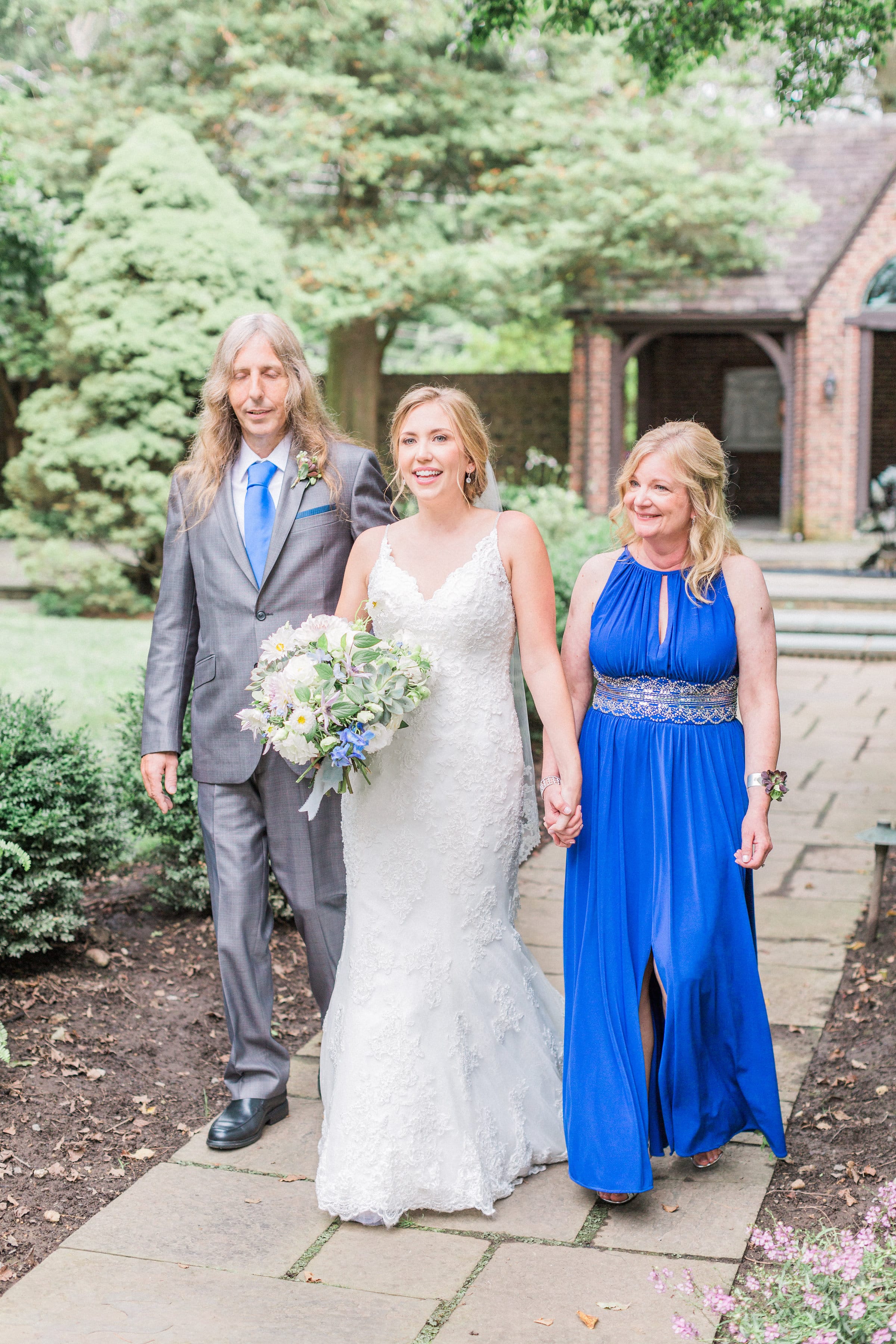 Charming Summer Wedding with Dual Parent Walk & Elegant Details