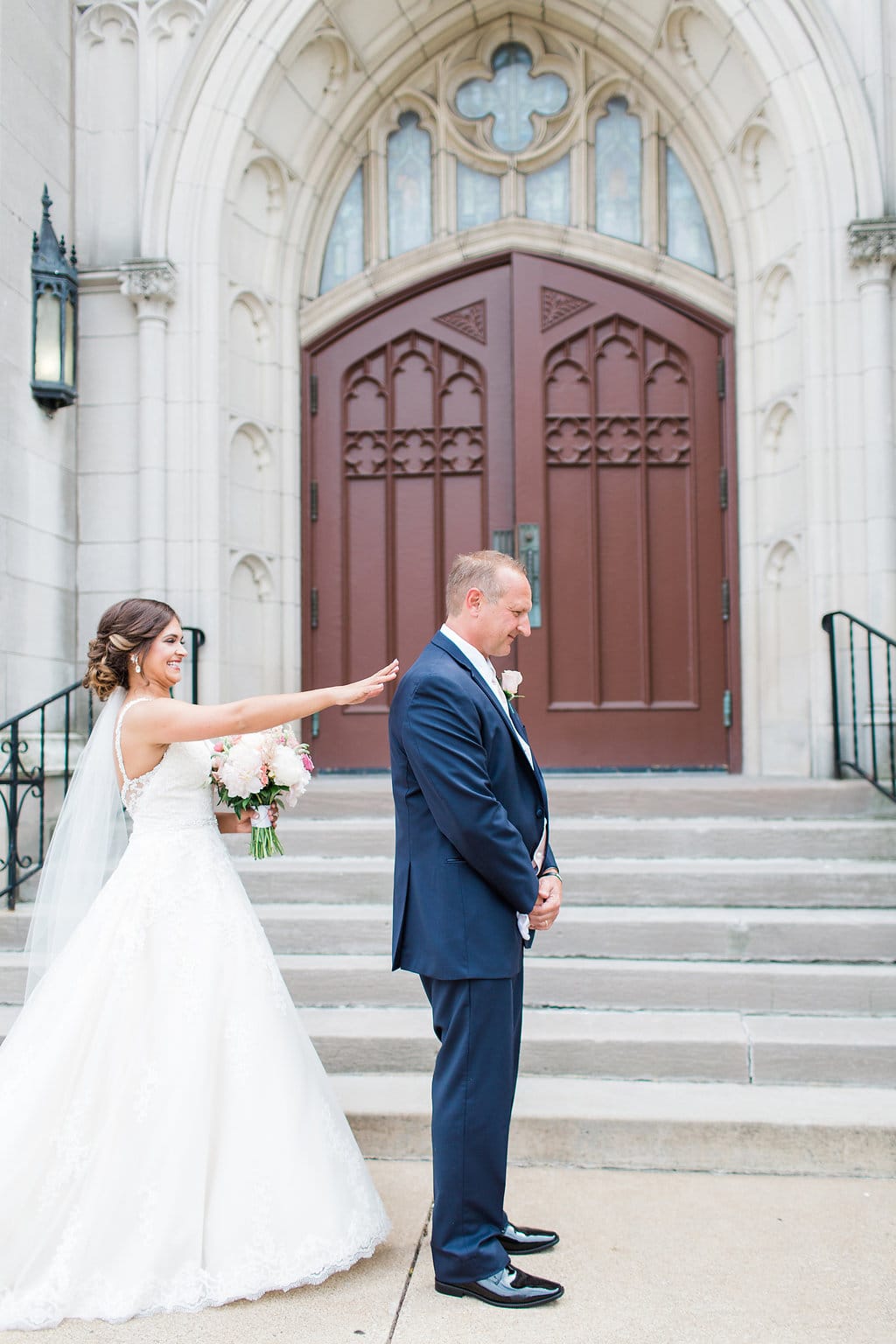 Elegant Blush Wedding Dress | Romantic & Affordable | Rebecca Ingram