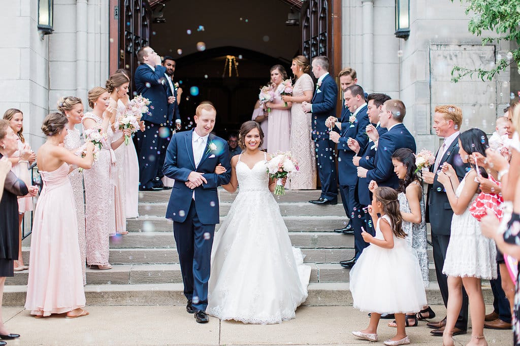 Elegant Blush Wedding Dress | Romantic & Affordable | Rebecca Ingram