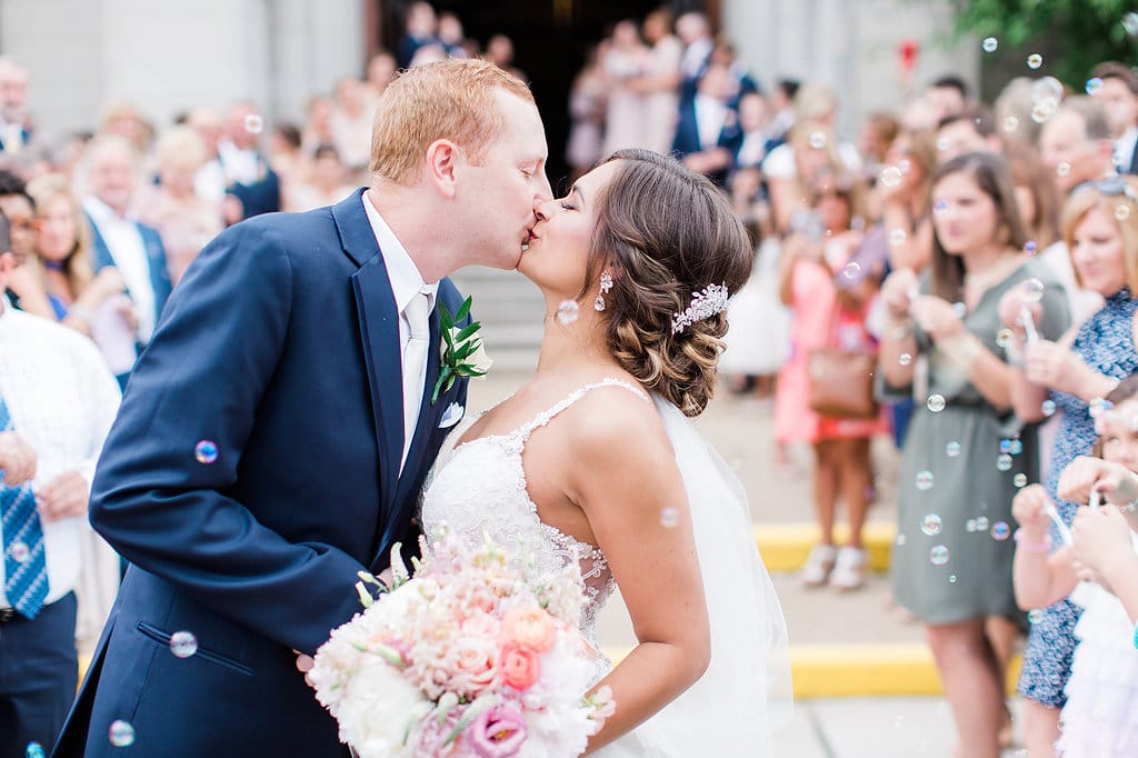 Elegant Blush Wedding Dress | Romantic & Affordable | Rebecca Ingram