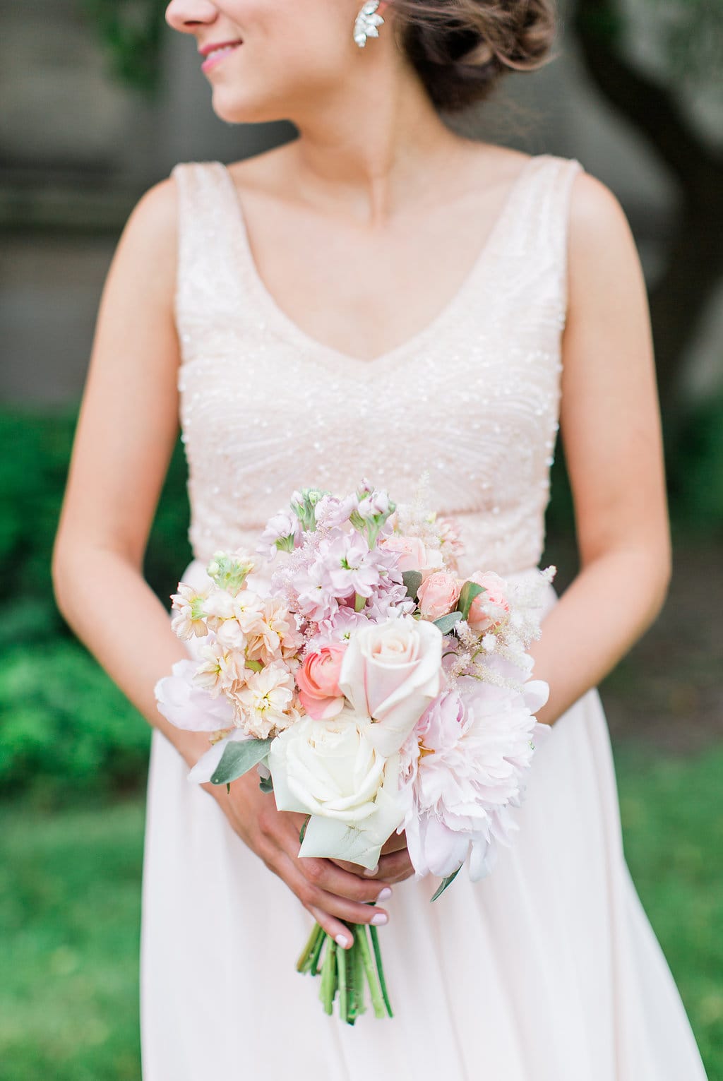 Elegant Blush Wedding Dress | Romantic & Affordable | Rebecca Ingram