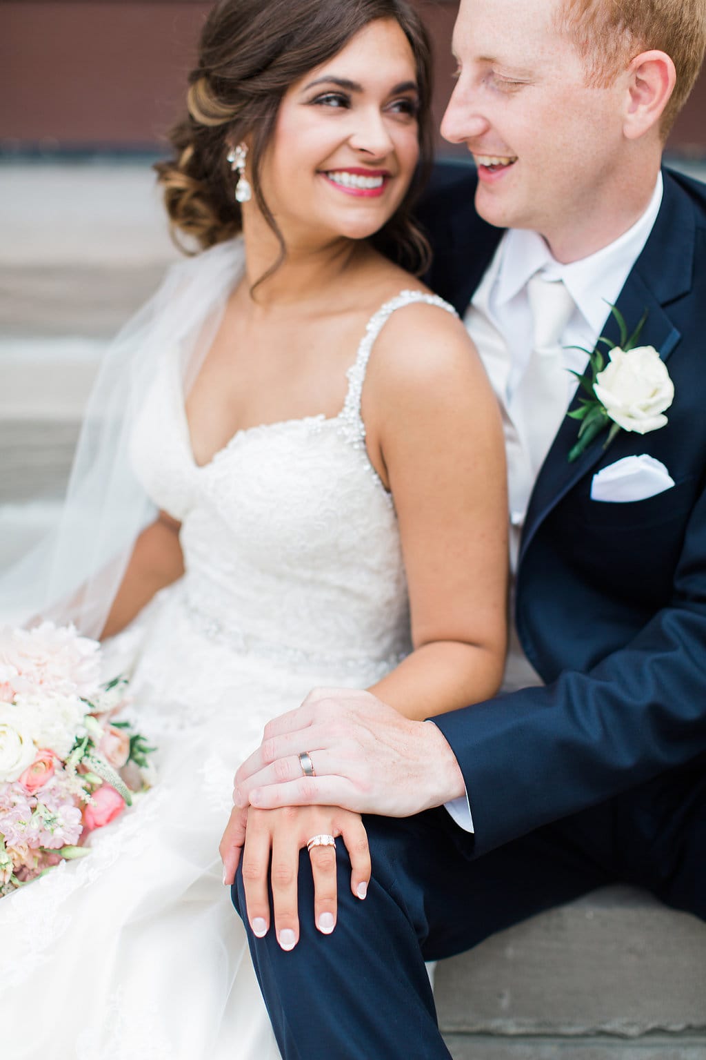 Elegant Blush Wedding Dress | Romantic & Affordable | Rebecca Ingram