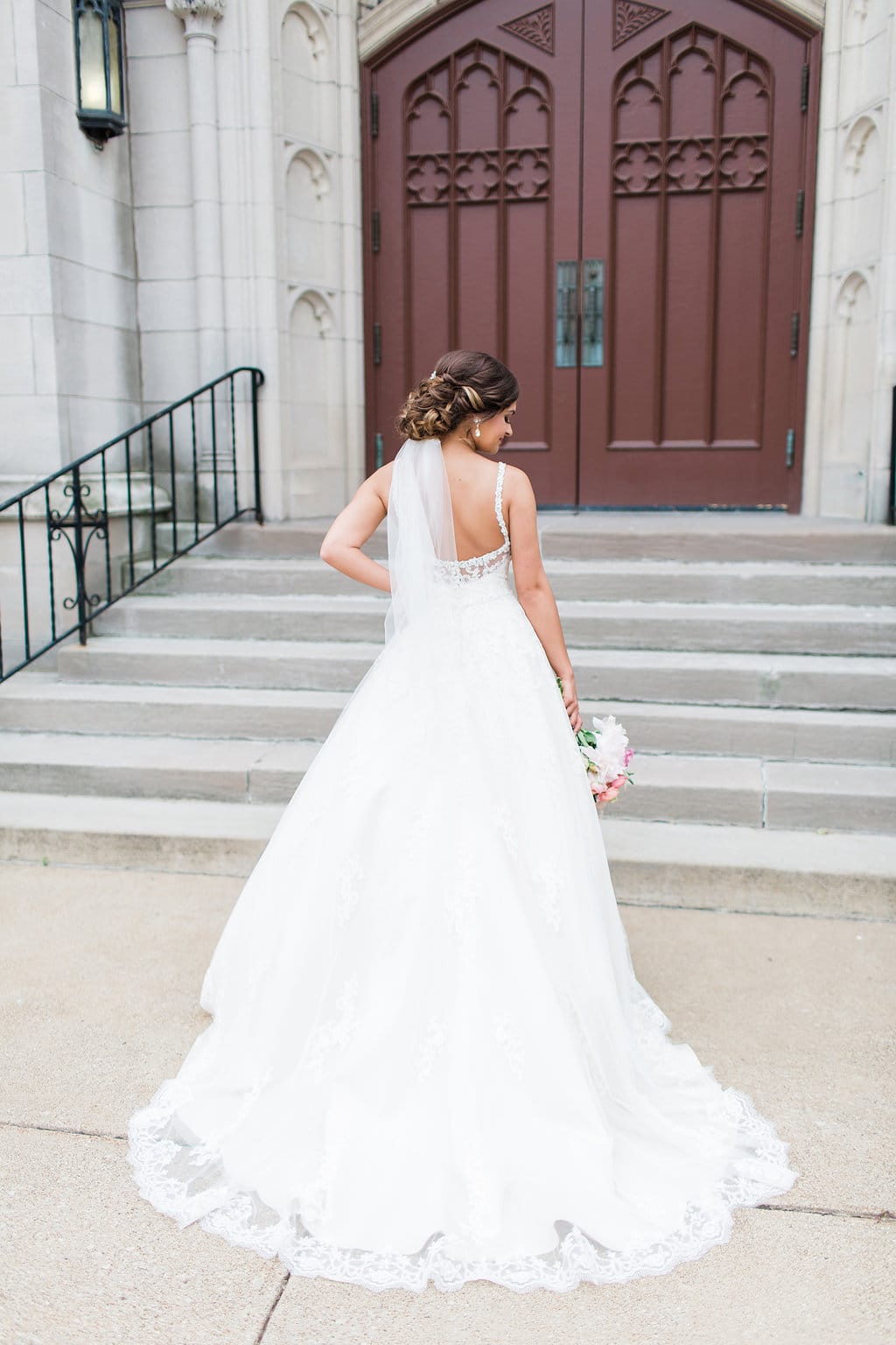 Elegant Blush Wedding Dress | Romantic & Affordable | Rebecca Ingram