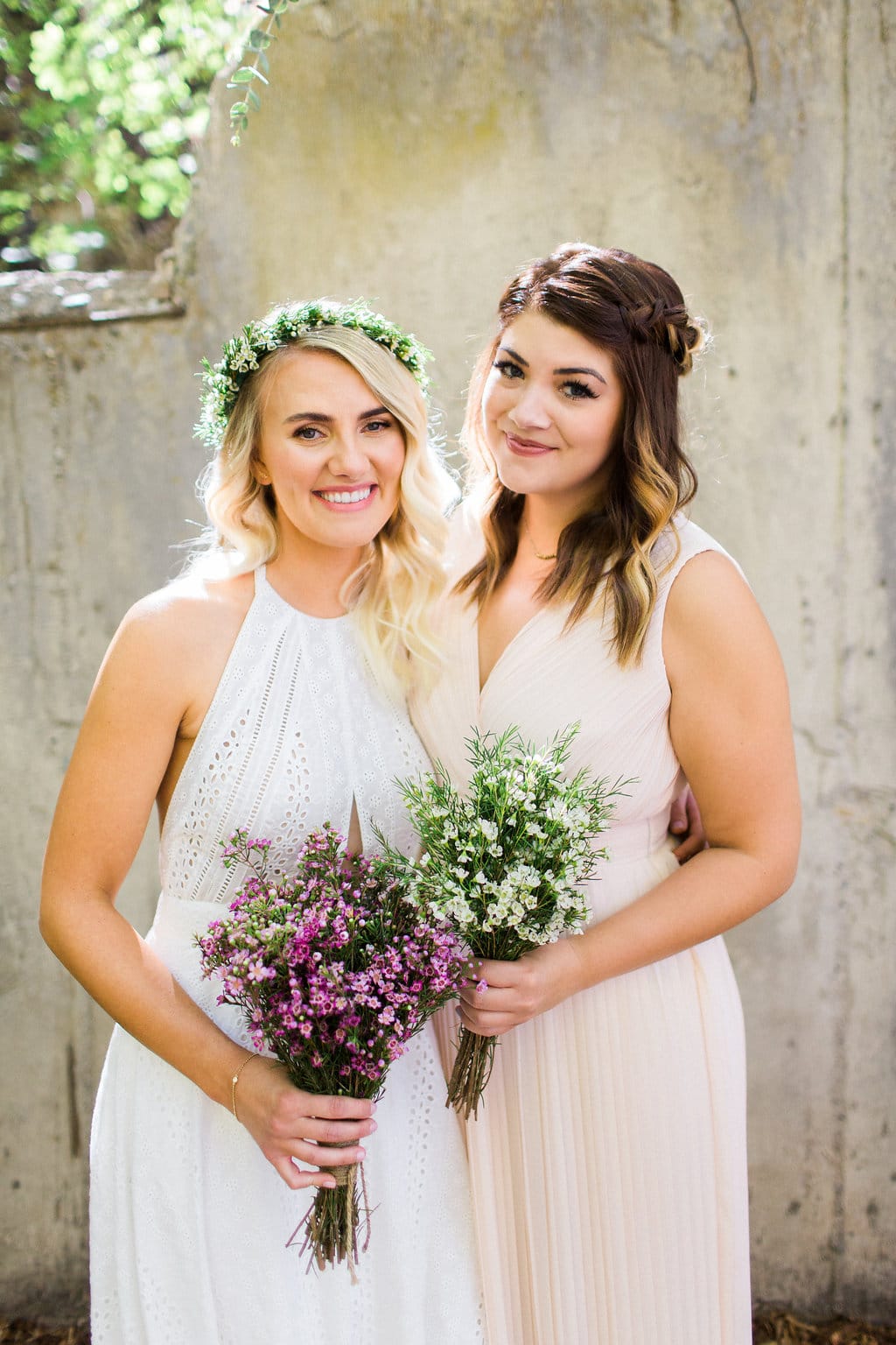 Bohemian Eyelet Lace Wedding Dress for Outdoor Weddings | Utah