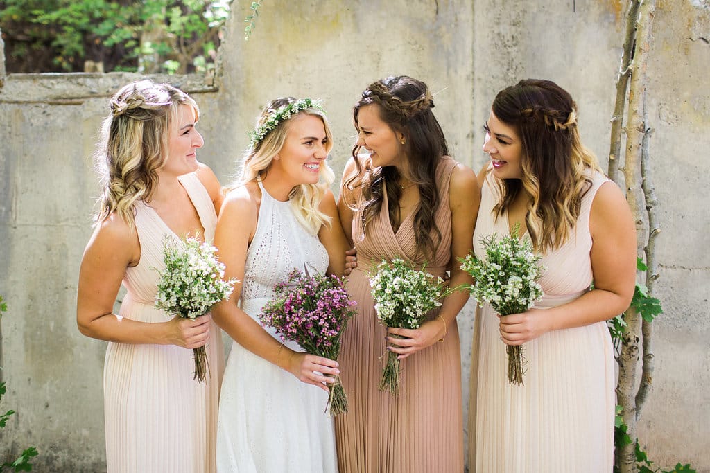Bohemian Eyelet Lace Wedding Dress for Outdoor Weddings | Utah