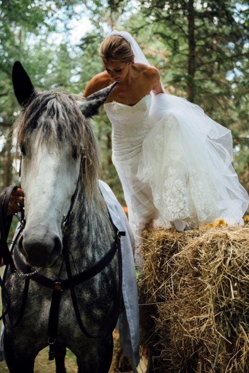 Country Wedding Inspiration: Markie s Enchanting Marlow Wedding Dress