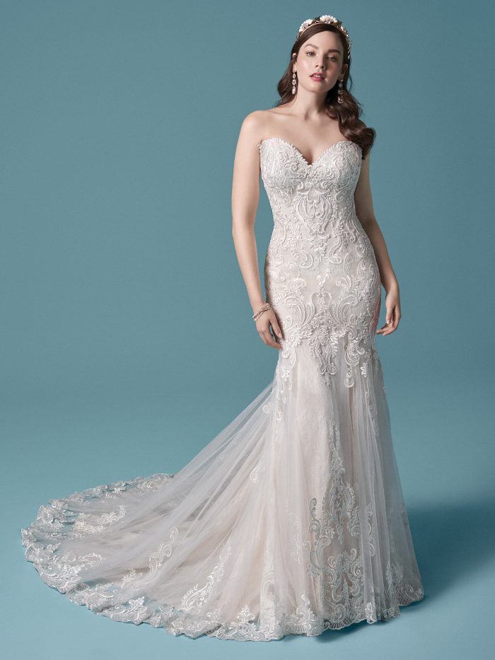 Elegant Strapless Fit & Flare Wedding Dresses | Maggie Sottero