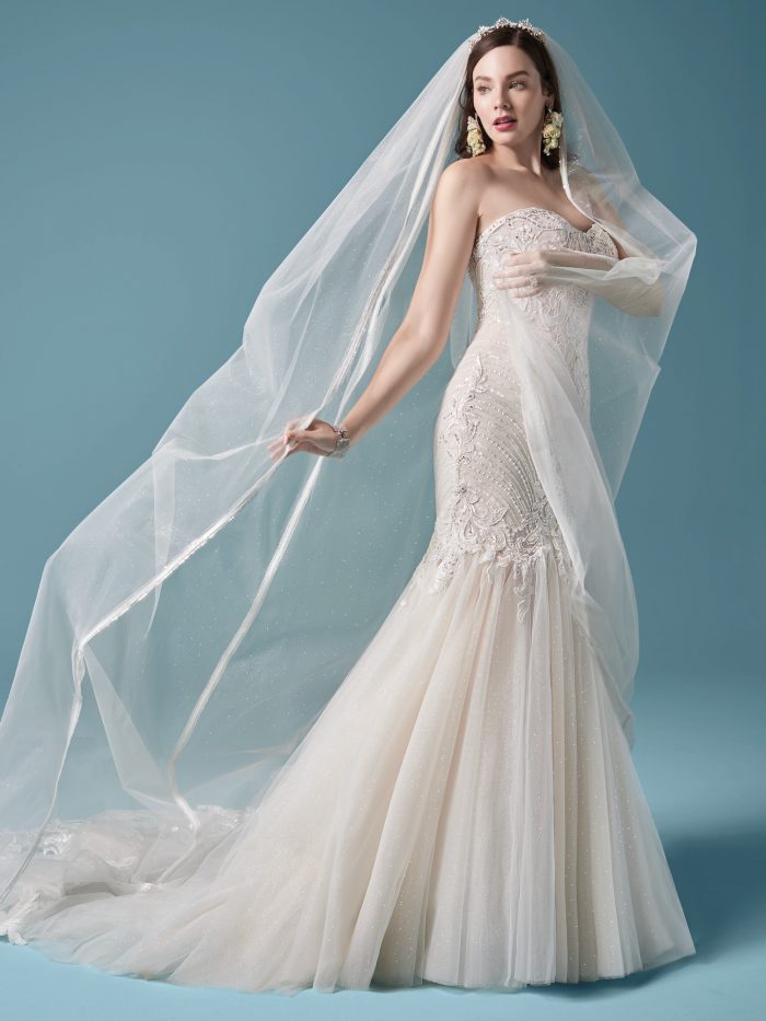 Elegant Strapless Fit & Flare Wedding Dresses | Maggie Sottero