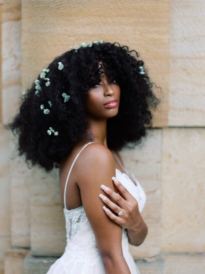 Bohemian Wedding Dresses: Elegant Manor Styled Shoot | Ruffled