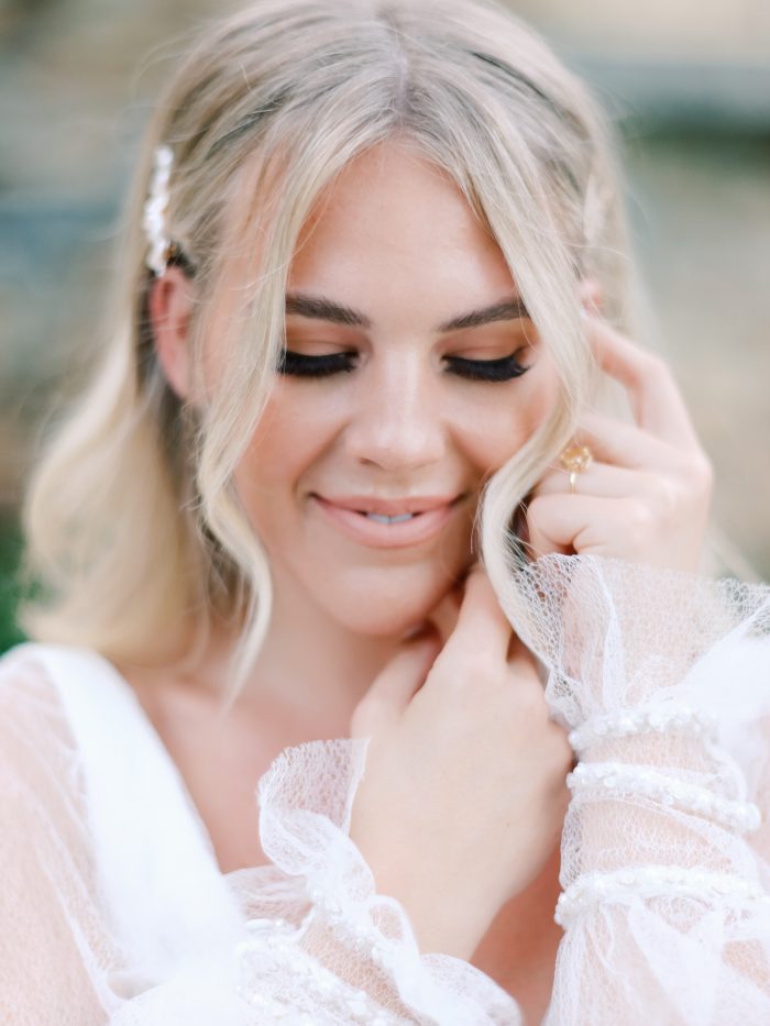 Bohemian Wedding Dresses: Elegant Manor Styled Shoot | Ruffled