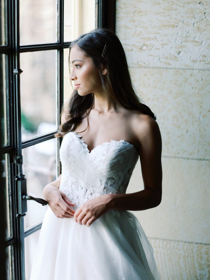Bohemian Wedding Dresses: Elegant Manor Styled Shoot | Ruffled