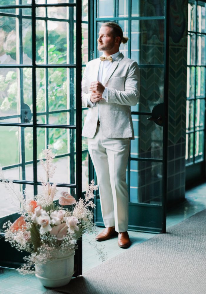 Bohemian Wedding Dresses: Elegant Manor Styled Shoot | Ruffled