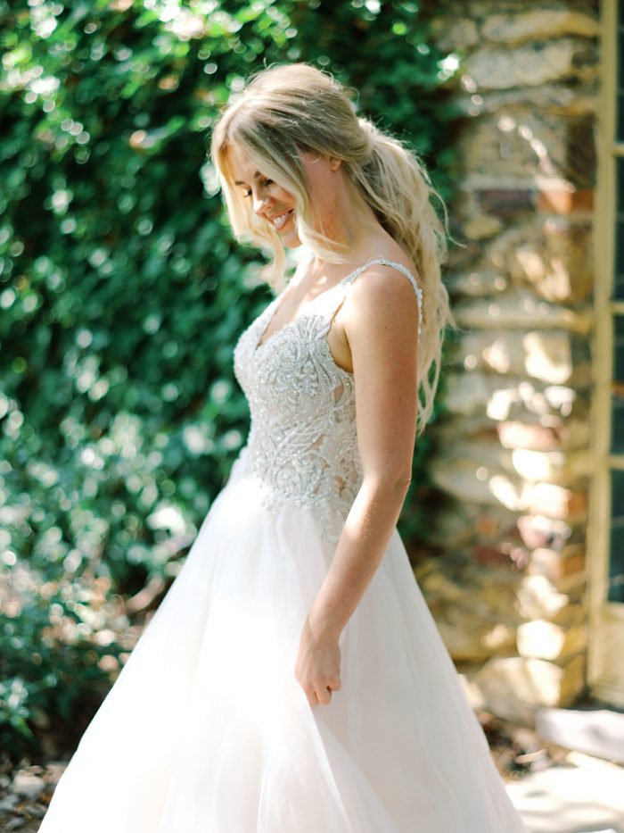 Bohemian Wedding Dresses: Elegant Manor Styled Shoot | Ruffled