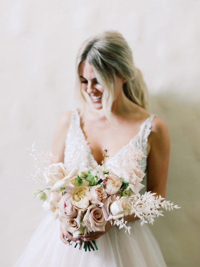 Bohemian Wedding Dresses: Elegant Manor Styled Shoot | Ruffled