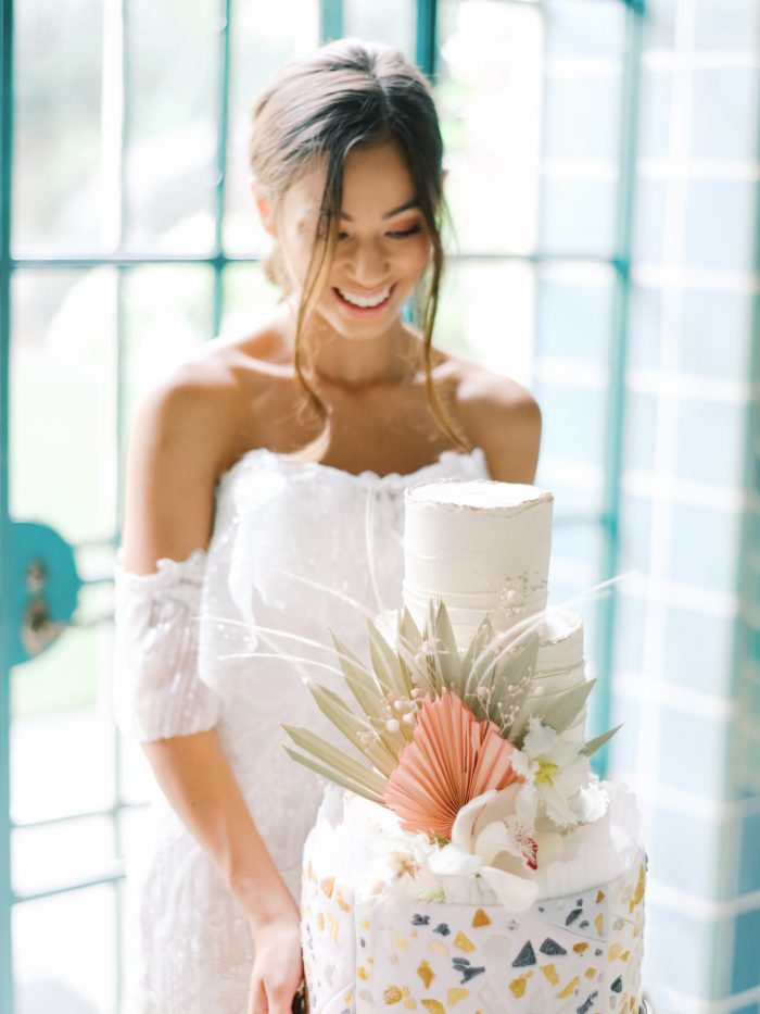 Bohemian Wedding Dresses: Elegant Manor Styled Shoot | Ruffled