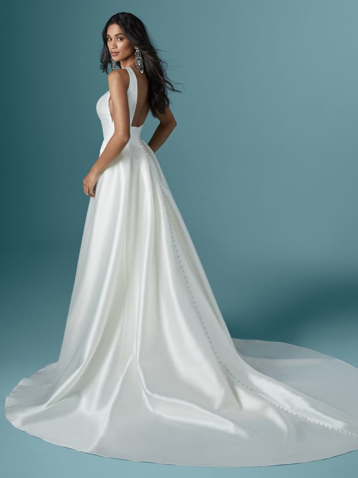 Elegant Minimalist Wedding Dresses: 10 Satin Gowns for 2021