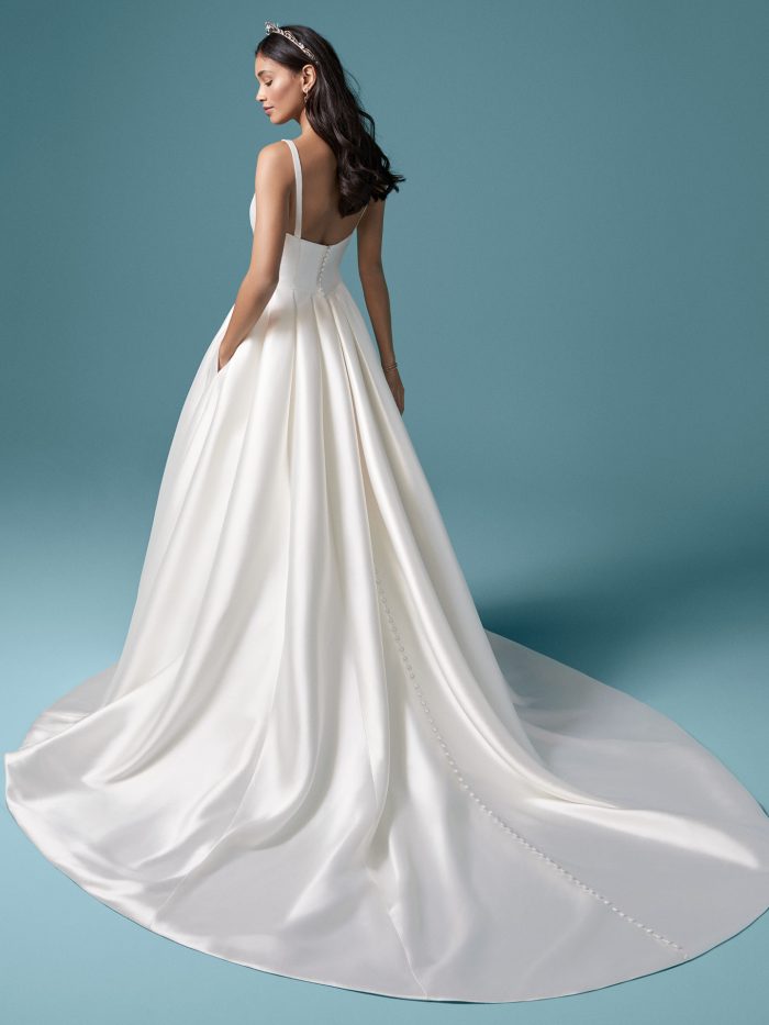Elegant Minimalist Wedding Dresses: 10 Satin Gowns for 2021