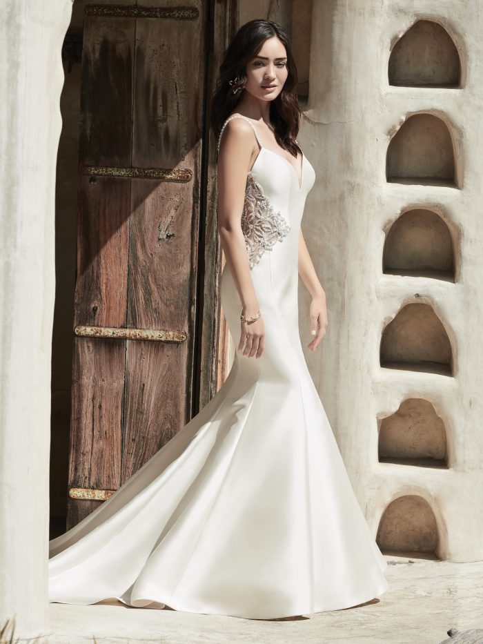 Elegant Minimalist Wedding Dresses: 10 Satin Gowns for 2021