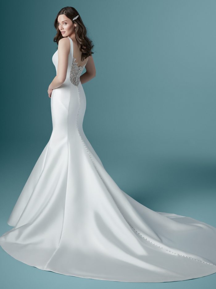 Elegant Minimalist Wedding Dresses: 10 Satin Gowns for 2021