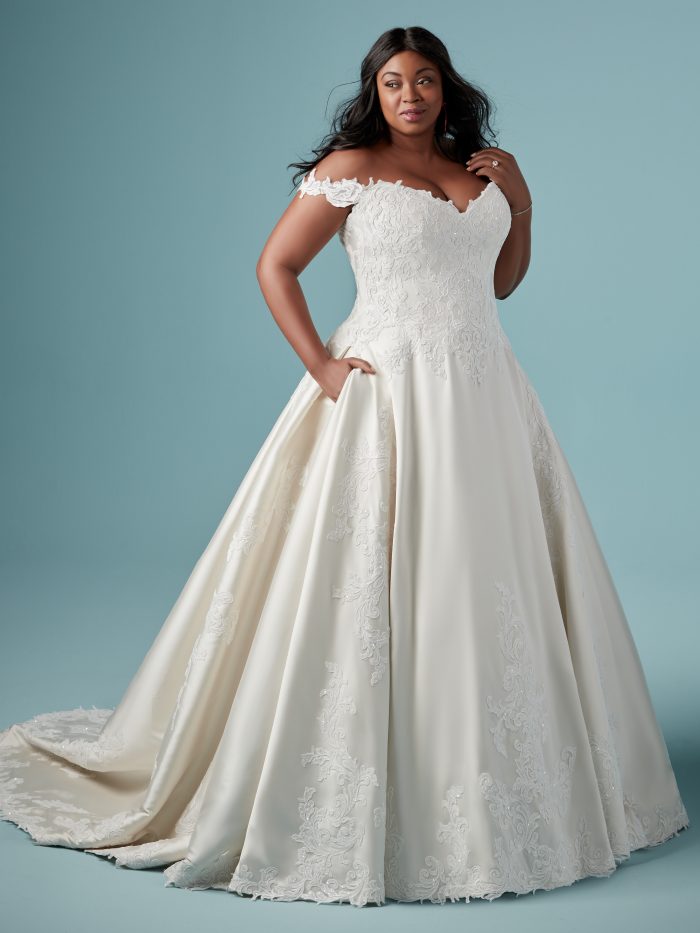 Plus Size Off-the-Shoulder Wedding Dresses | Elegant & Flattering Styles