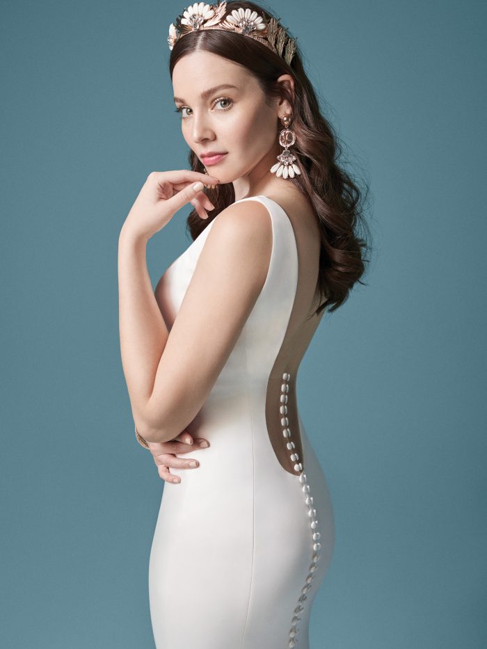 Elegant Long Train Wedding Dresses | Bridal Inspiration