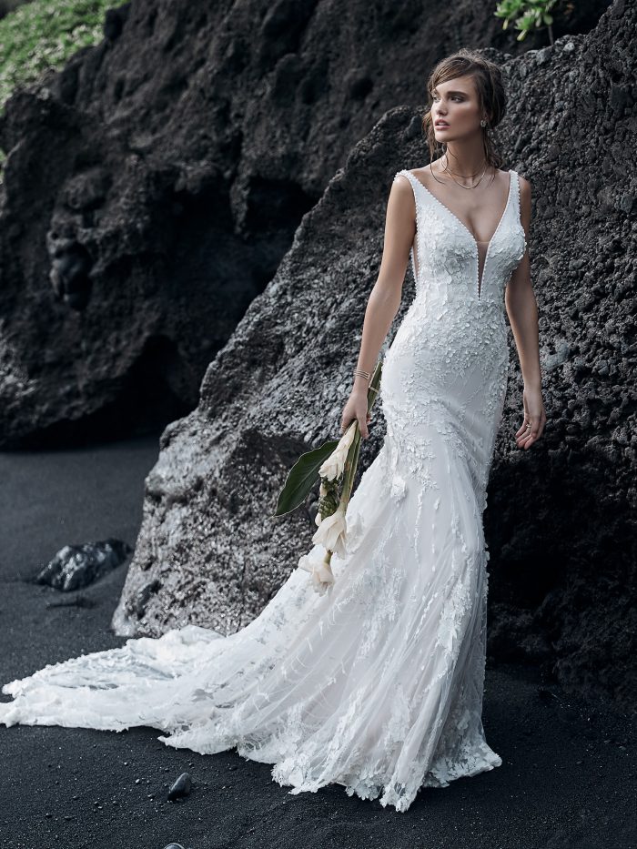 Elegant Long Train Wedding Dresses | Bridal Inspiration