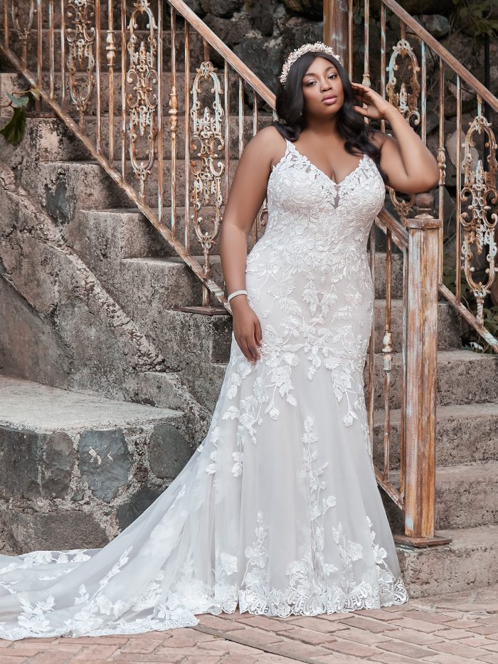 Elegant Long Train Wedding Dresses | Bridal Inspiration