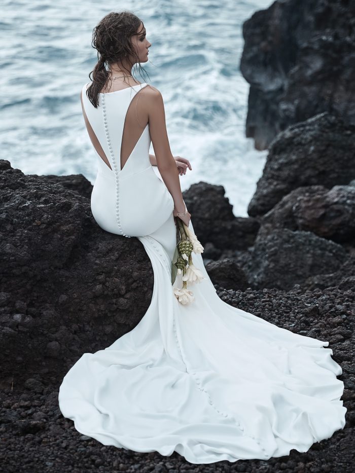 Elegant Long Train Wedding Dresses | Bridal Inspiration