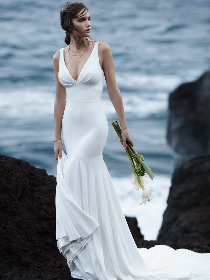 Elegant Long Train Wedding Dresses | Bridal Inspiration