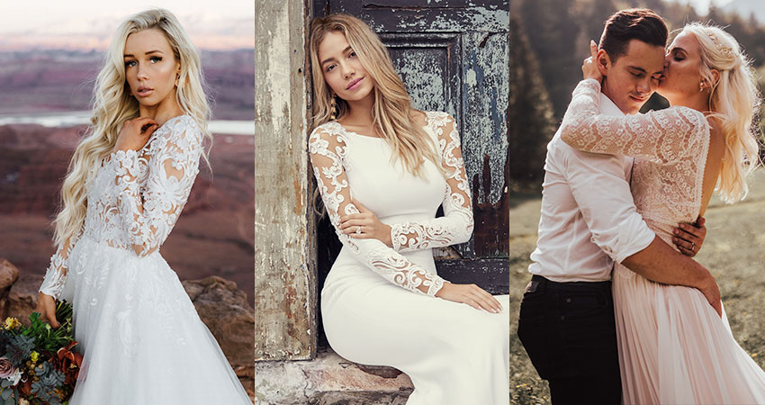 Elegant Long Sleeve Wedding Dresses | Maggie Sottero & More