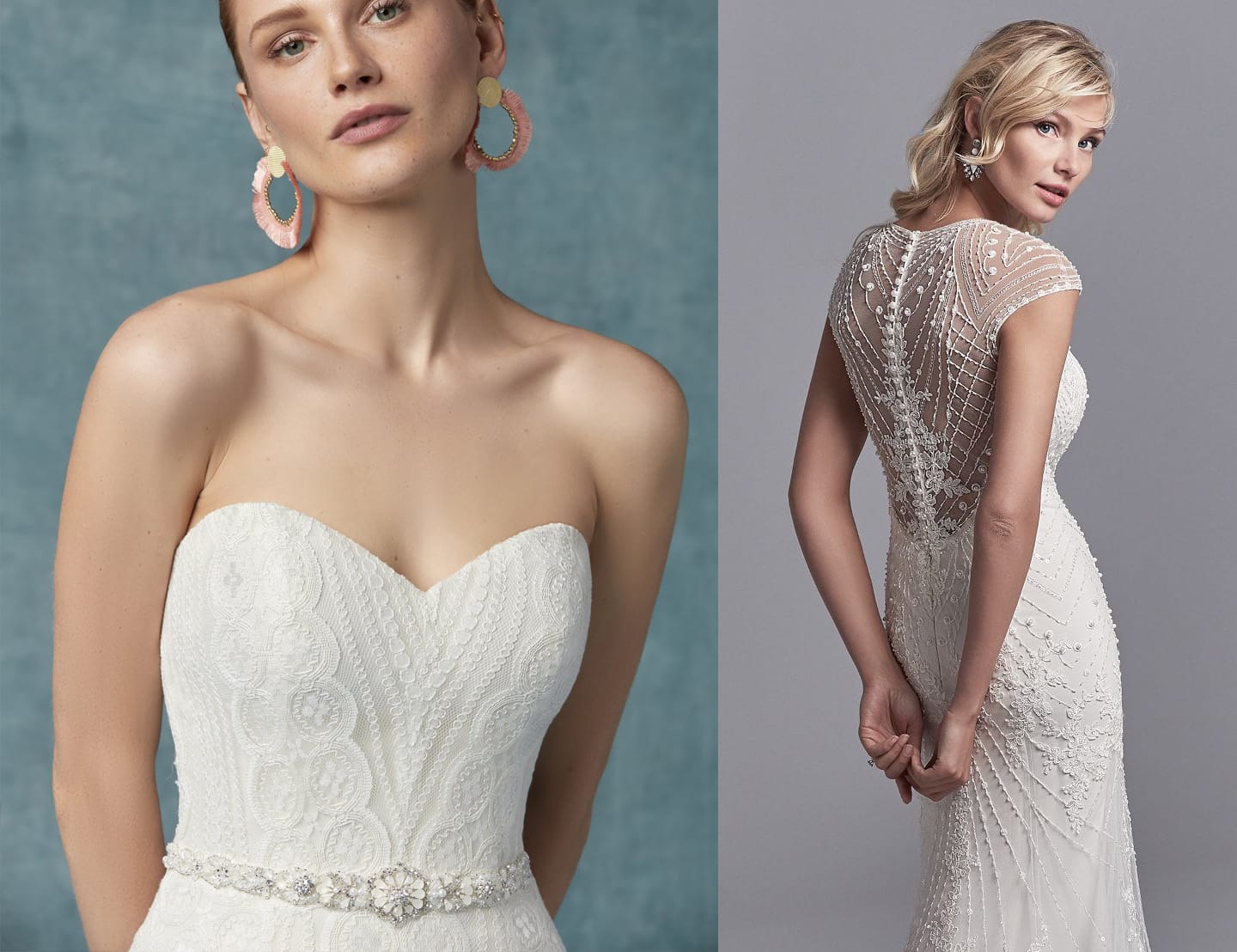 Vintage Geometric Wedding Dresses | Timeless Elegance