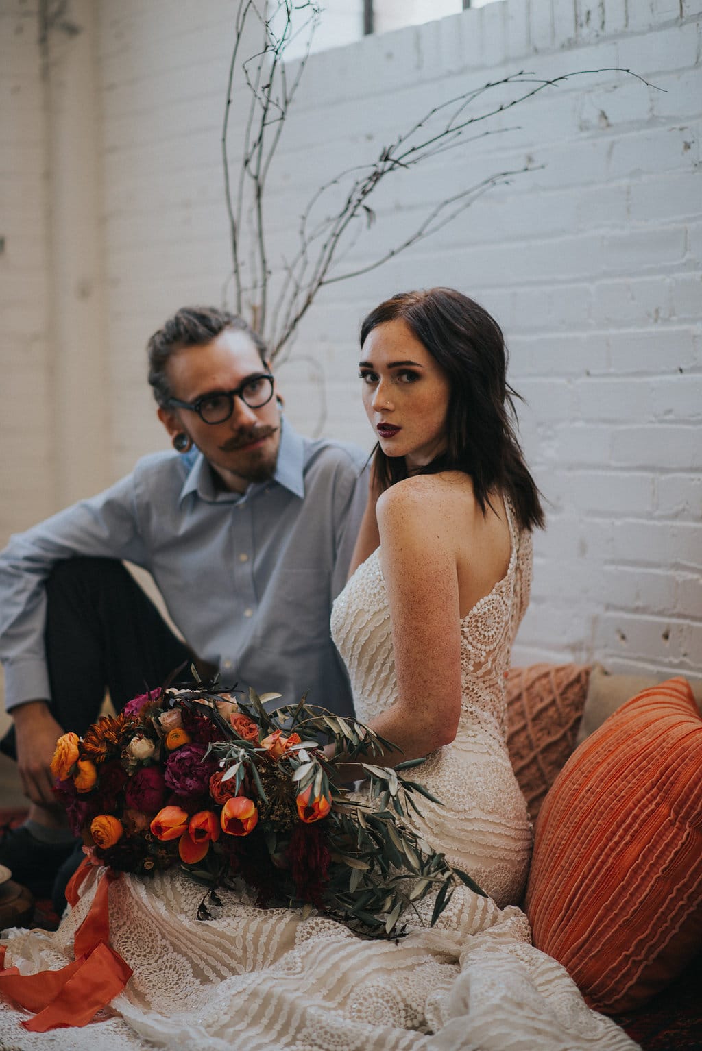 Fall Wedding Inspiration: Floral Dresses & Boho Bridal Looks