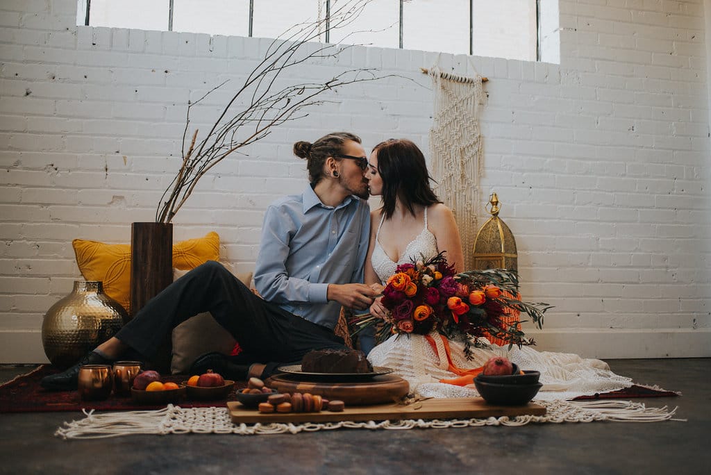 Fall Wedding Inspiration: Floral Dresses & Boho Bridal Looks