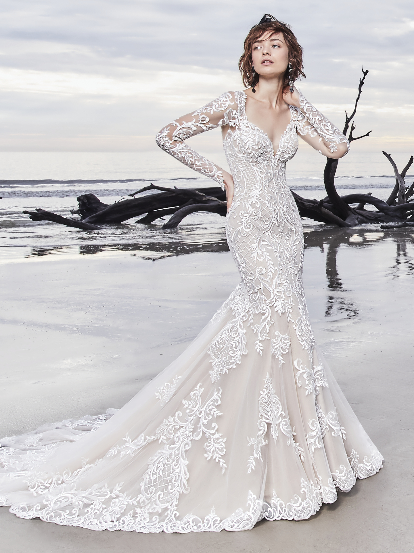 Elegant Sleeved Wedding Dresses | Lace, Chiffon & More