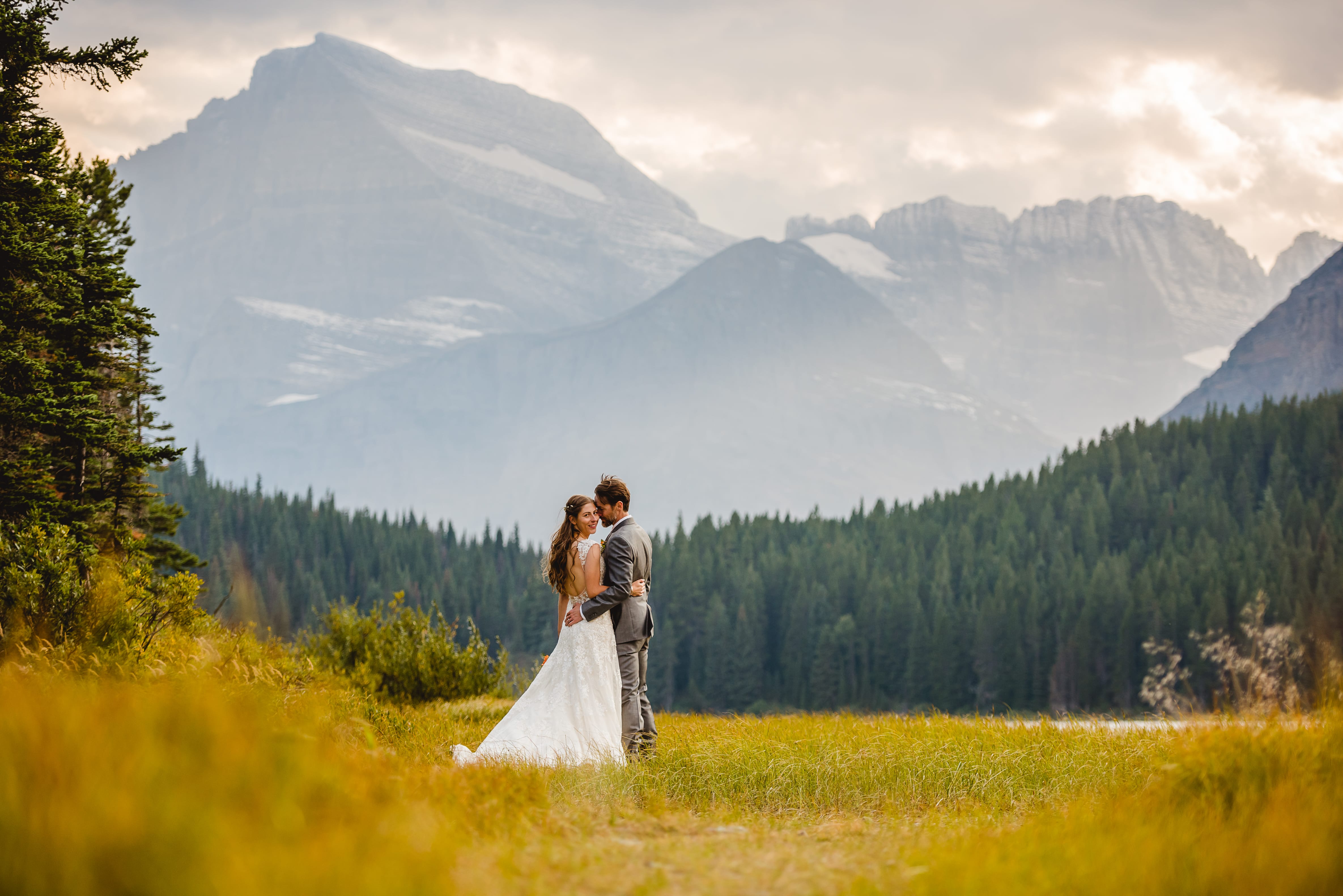 Glacier National Park Elopement: Intimate Ceremony & Romantic Details