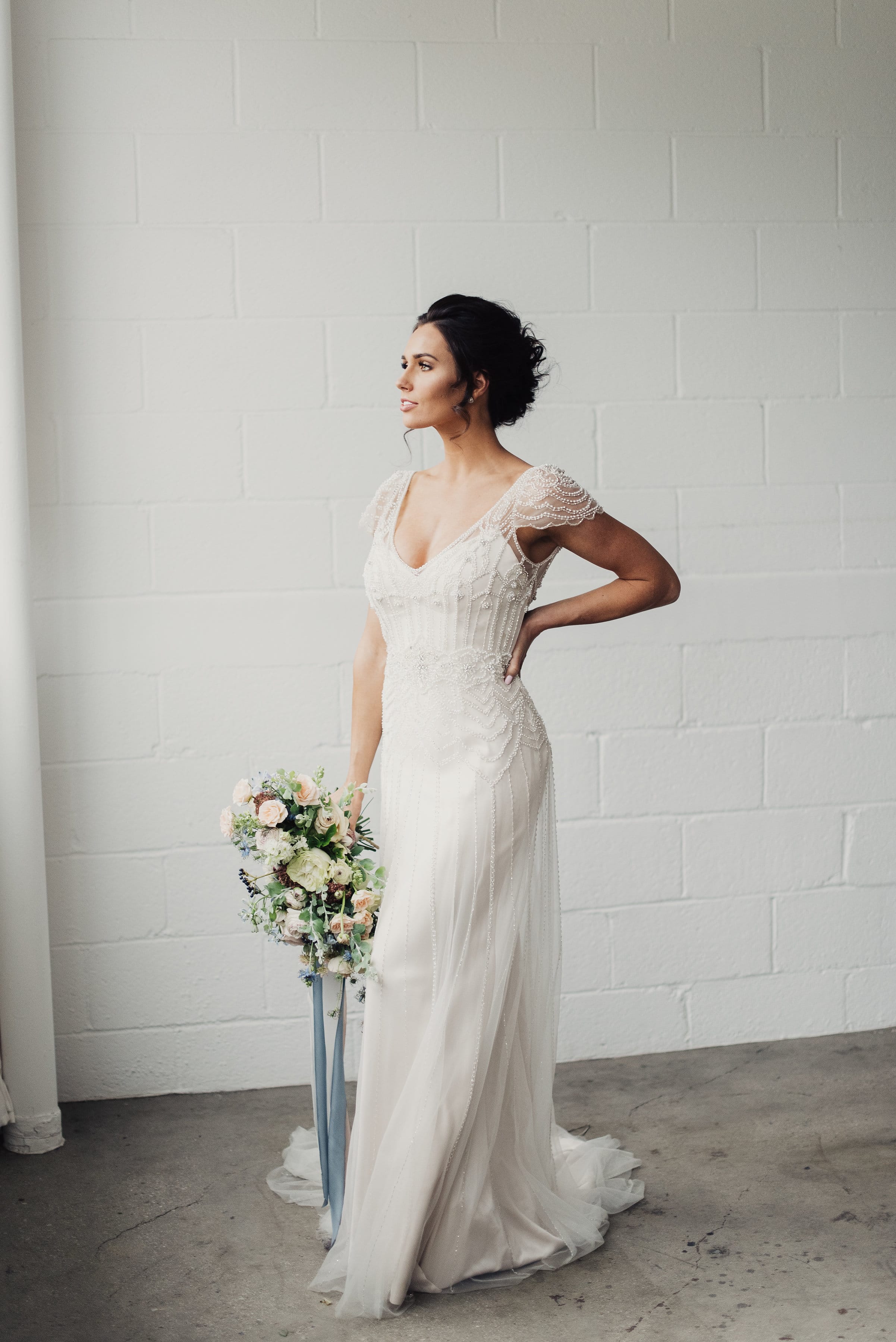 Vintage Wedding Dresses: A  Something Blue  Styled Shoot