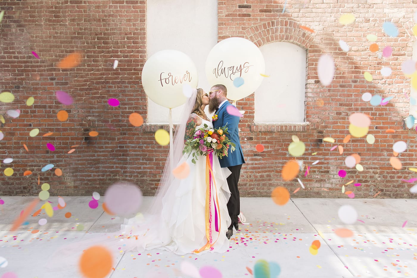 Confetti Wedding Styled Shoot: Vibrant & Modern Wedding Inspiration