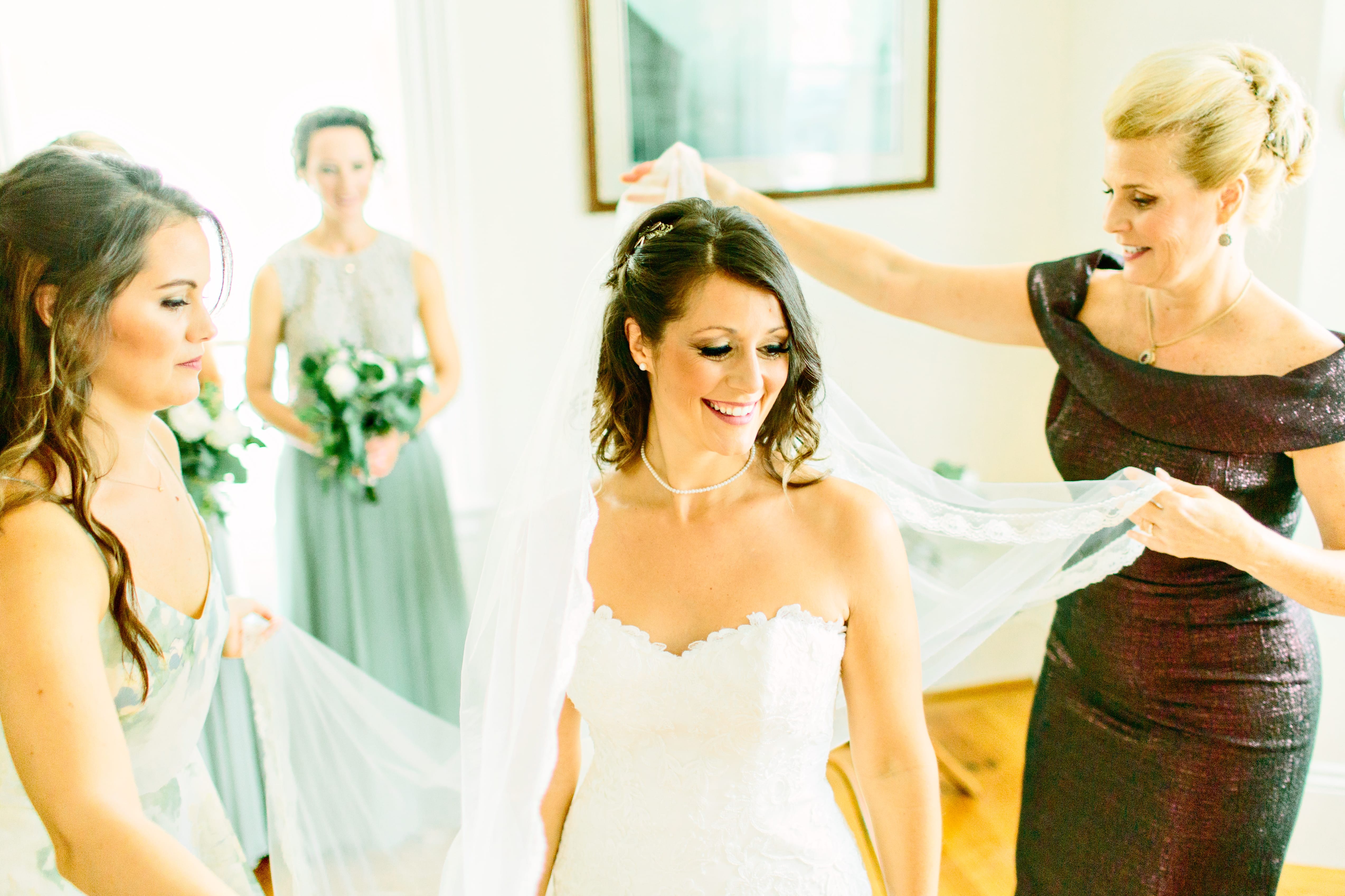 Chic Brunch Wedding Inspiration: Soft Lace Gown & Wedding Pup