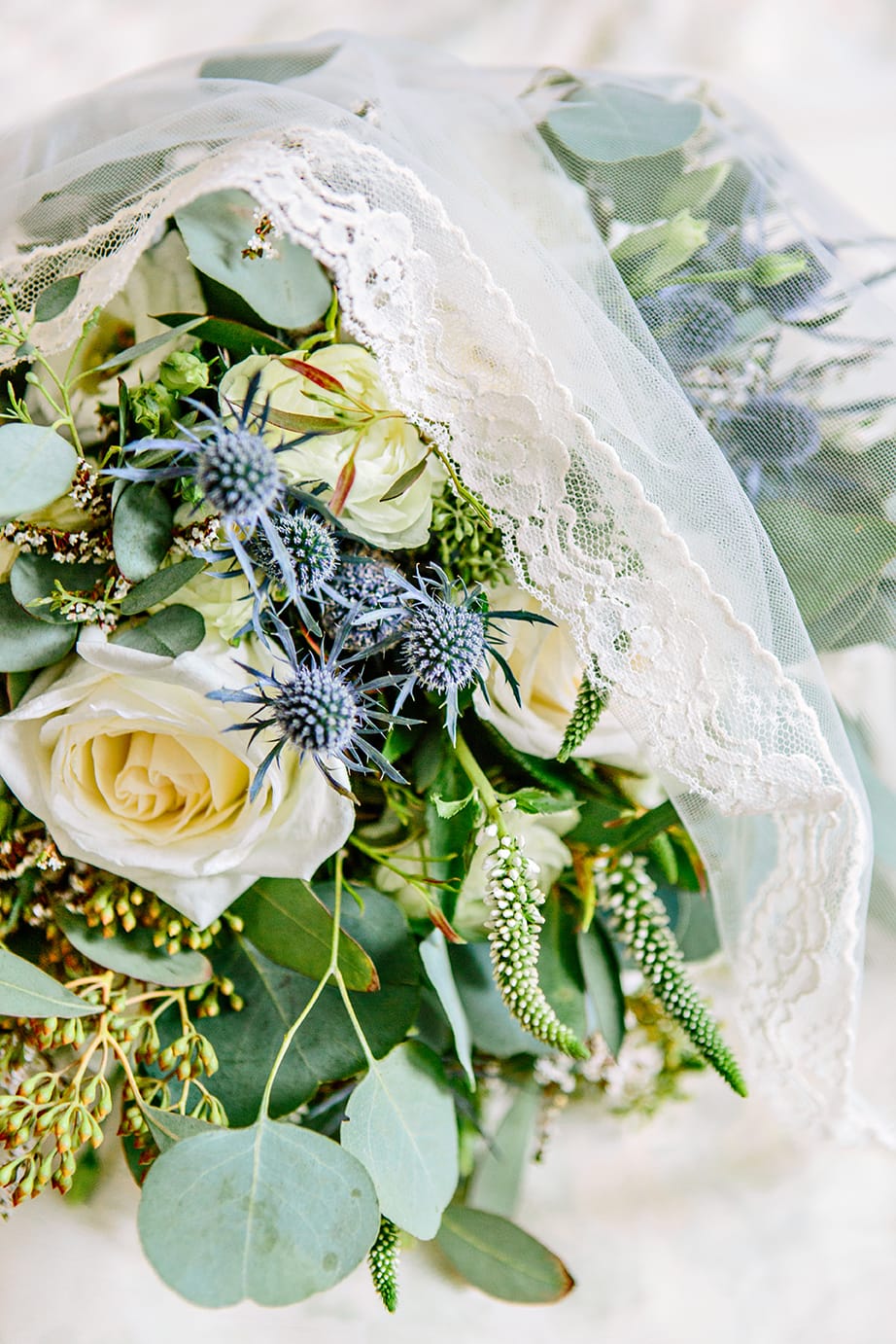 Chic Brunch Wedding Inspiration: Soft Lace Gown & Wedding Pup