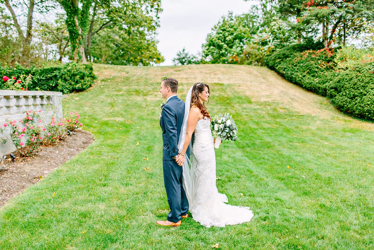 Chic Brunch Wedding Inspiration: Soft Lace Gown & Wedding Pup