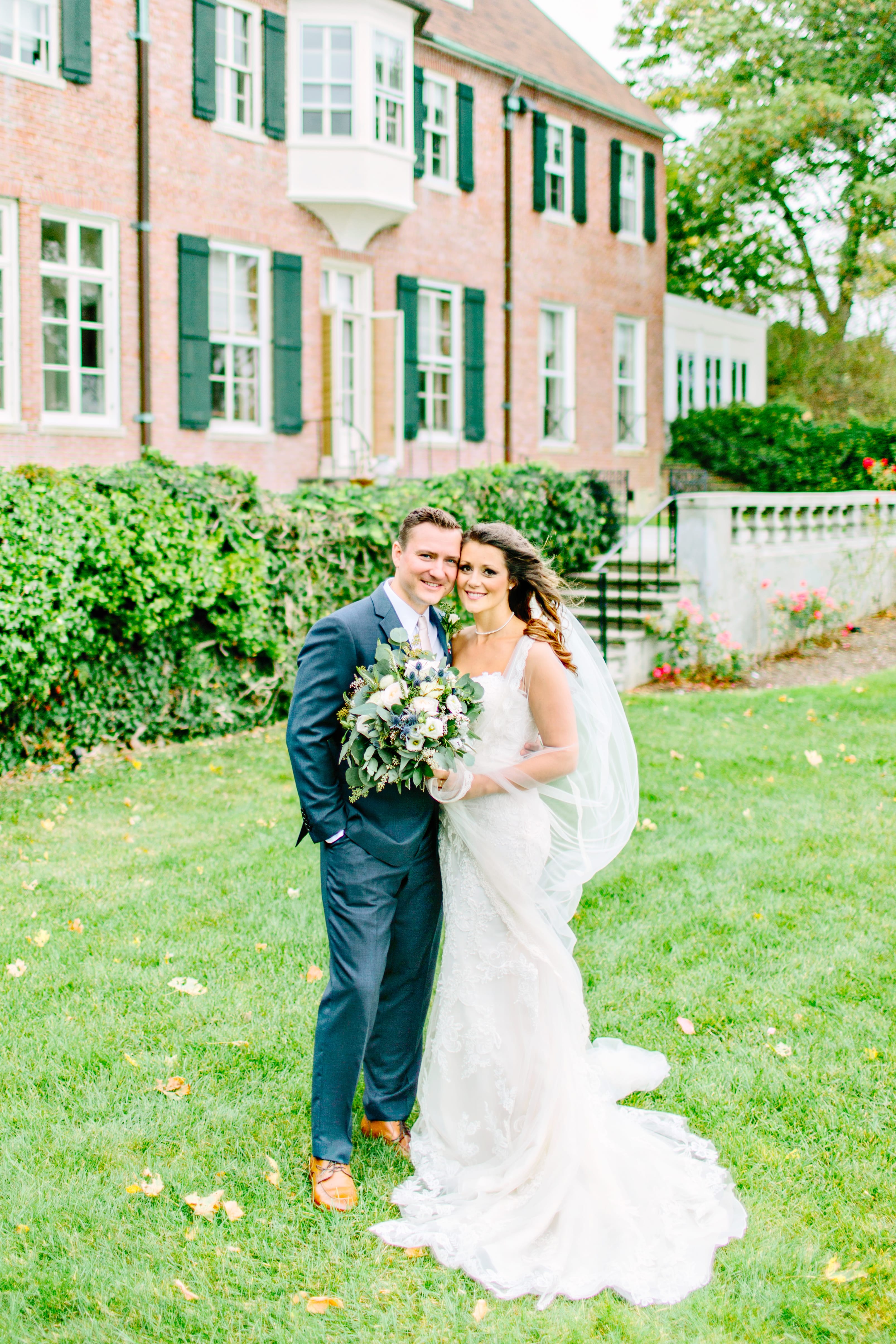 Chic Brunch Wedding Inspiration: Soft Lace Gown & Wedding Pup
