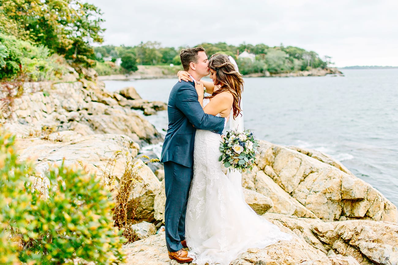 Chic Brunch Wedding Inspiration: Soft Lace Gown & Wedding Pup