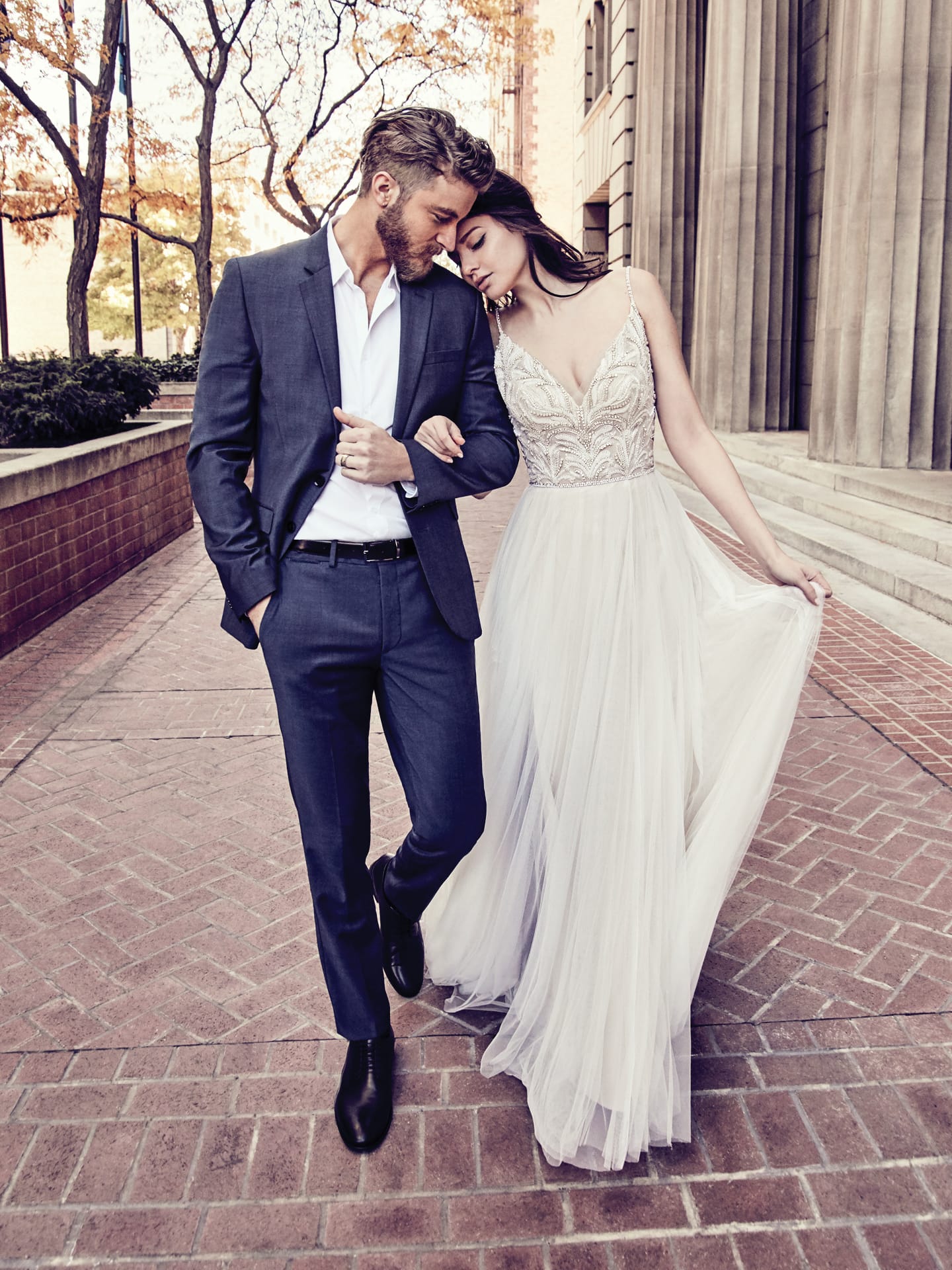 Romantic Forest Elopement: Rock  n  Roll Wedding Shoot